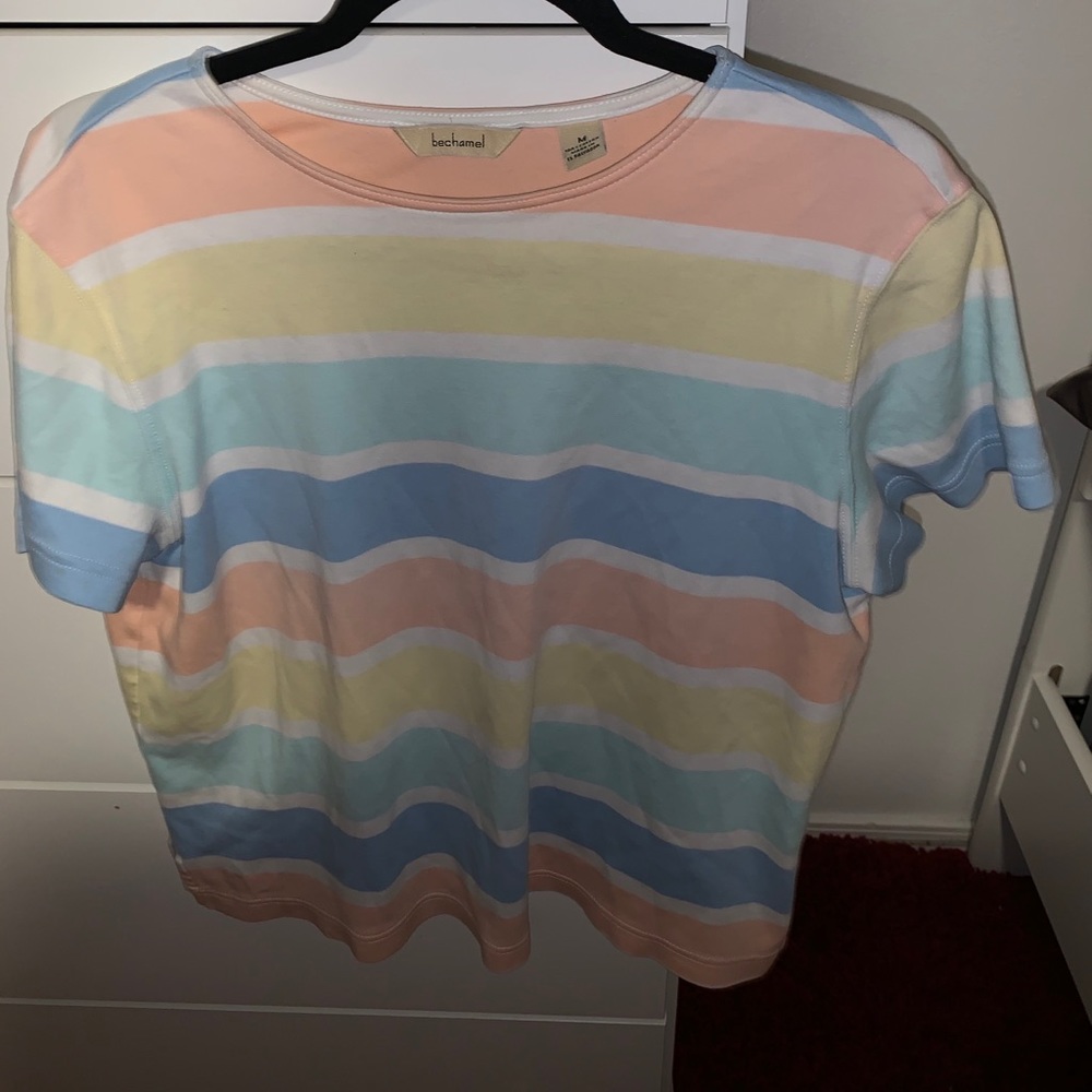 Pastel Horizontally Stripped Top
